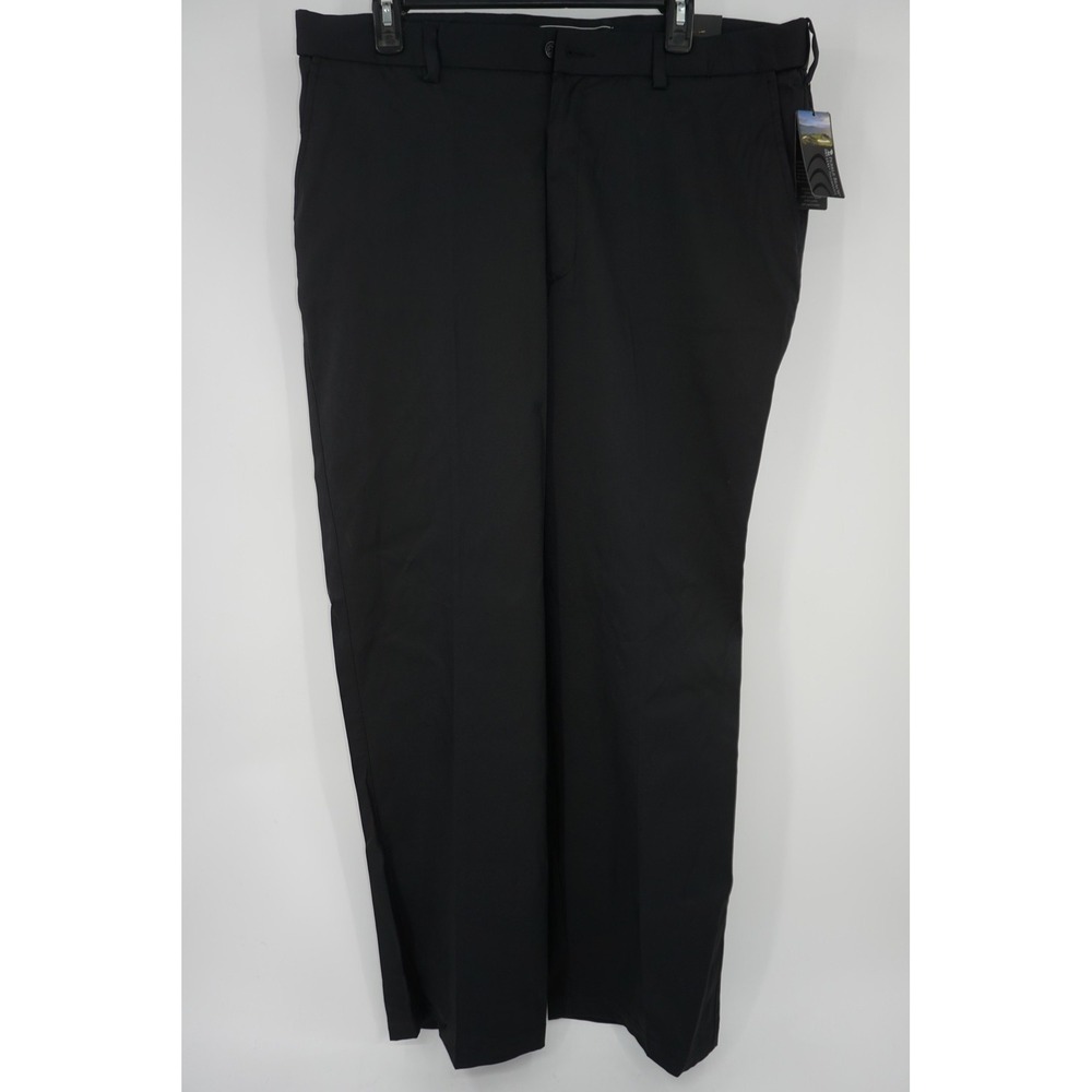 Pebble Beach Dry-Luxe Performance Pants Black Comfort Flex Men's 38x32